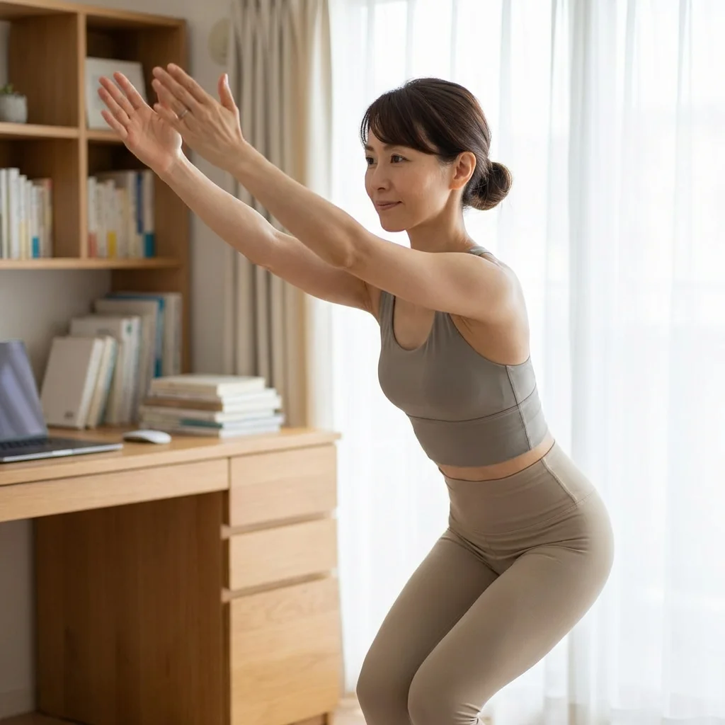 自宅のデスクでノートパソコンのオンライン講義を視聴しながらメモを取る人物