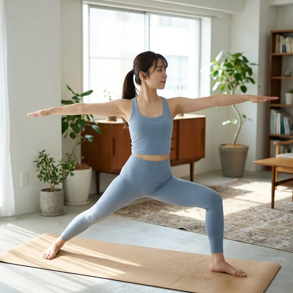 ヨガ資格の種類と学習ステップをノートに整理する手元