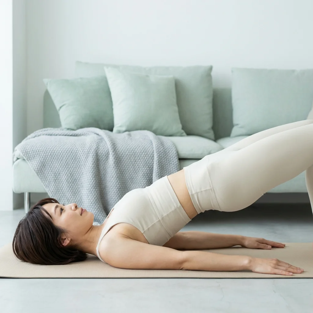 オンデマンド動画でヨガの座学を学ぶ様子