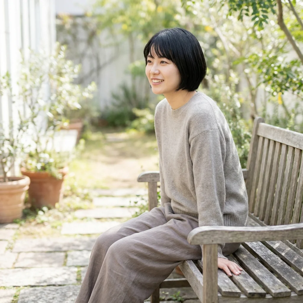 オンラインでヨガ資格の学習をする女性がパソコンとヨガマットを前に実践する様子