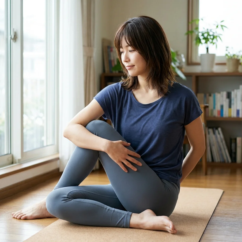 RYT200取得後にインストラクターとして指導する女性