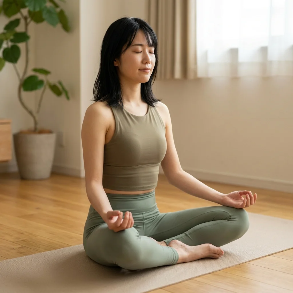 ヨガ資格スクールの資料を並べて比較検討する手元の様子