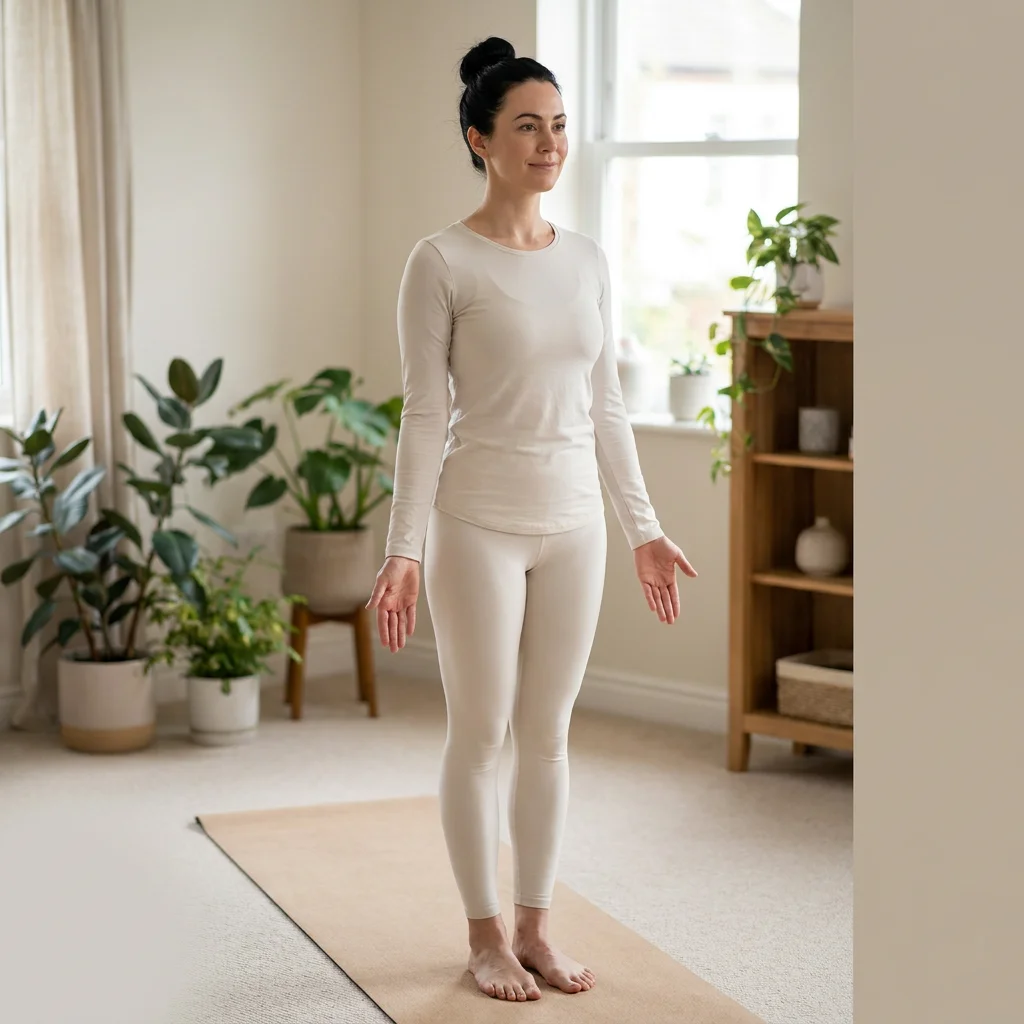 オンラインでヨガ講師から個別指導を受ける様子
